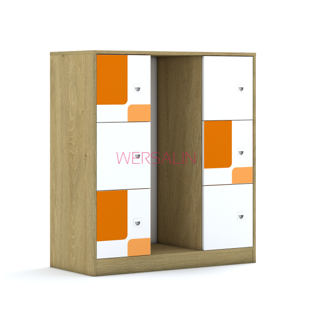 Regał na pojemniki Blox Pastel 110 3PG 6F1