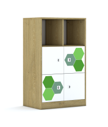 Regał Blox Hex Green 70 3PP 4F1