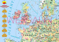 Mapa gospodarcza Europy - mapa ścienna - 2