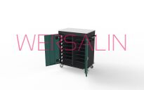 Szafa wózek na laptopy 16 schowkowa - 13