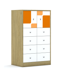 Regał Blox Pastel 70 3PP 2F1 8SB