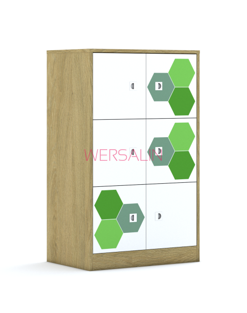 Szafa Blox Hex Green 70 3PP 6F1