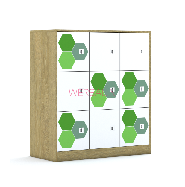 Szafa Blox Hex Green 110 3PP 9F1