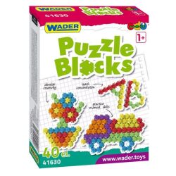 KLOCKI 40 el. o charakterze puzzli