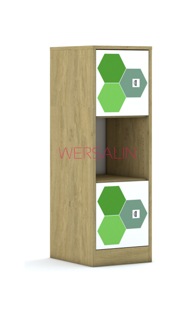 Regał Blox Hex Green 40 3P 2F1