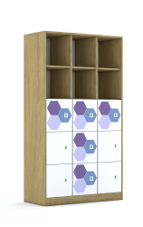 Regał Blox Hex Violet Blue 110 5PP 9F1