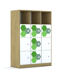 Regał Blox Hex Green 110 4PP 9F1