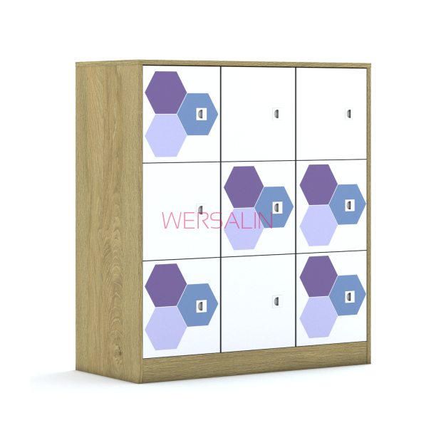 Szafa Blox Hex Violet Blue 110 3PP 9F1