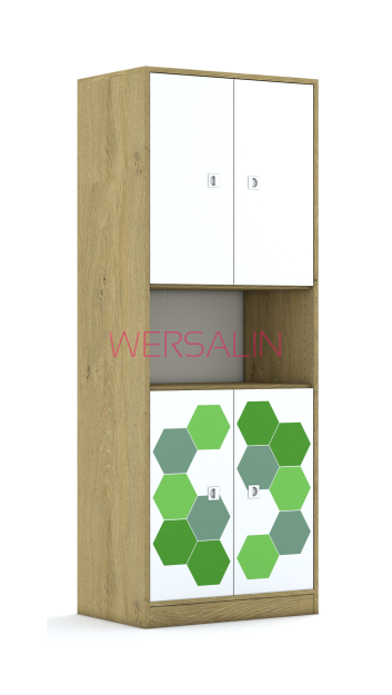 Regał Blox Hex Green 70 5P 4F2