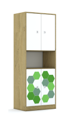 Regał Blox Hex Green 70 5P 4F2