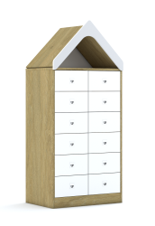 Szafa Blox Base 70 3PP 12SB z daszkiem