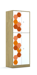 Szafa Blox Hex Red 70 5PP 2F3/2F2