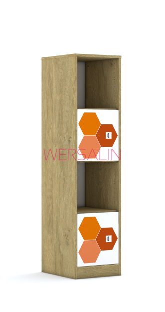 Regał Blox Hex Red 40 4P 2F1