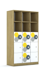 Regał Blox Hex Yellow Grey 110 5PP 9F1