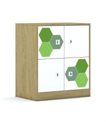 Szafa Blox Hex Green 70 2PP 4F1