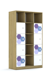 Regał Blox Hex Violet Blue 110 5PP 8F1