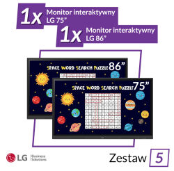 Zestaw 1 x Monitor LG 75 cali + 1 x Monitor LG 86 cali