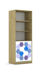 Regał Blox Hex Violet Blue 70 5P 2F2