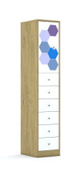 Szafa Blox Hex Violet Blue 40 5P 1F2 6S