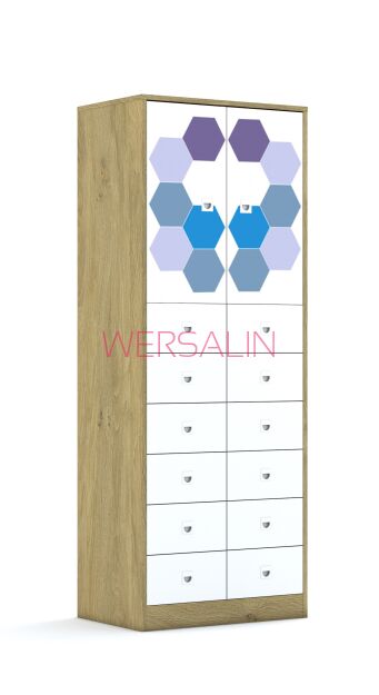 Szafa Blox Hex Violet Blue 70 5PP 2F2 12SB