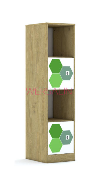 Regał Blox Hex Green 40 4P 2F1