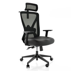 Fotel biurowy ergonomiczny czarny BACKERZ