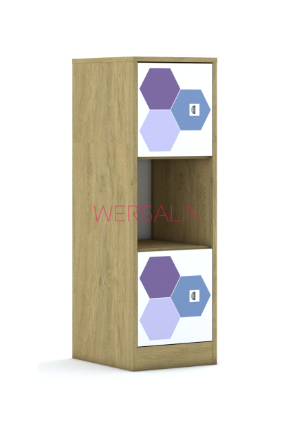 Regał Blox Hex Violet Blue 40 3P 2F1