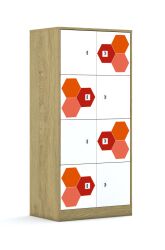 Szafa Blox Hex Red 70 4PP 8F1