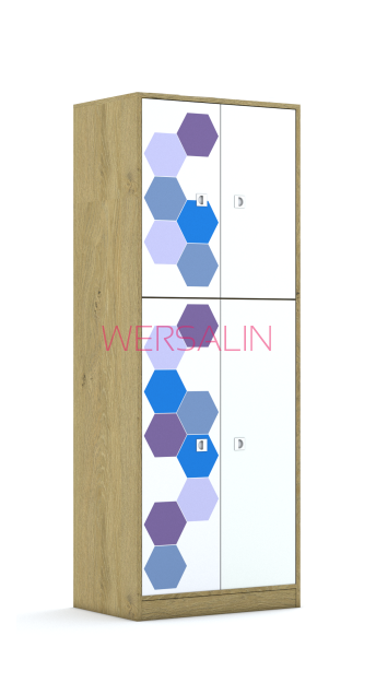 Szafa Blox Hex Violet Blue 70 5PP 2F3/2F2