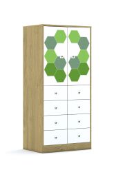 Szafa Blox Hex Green 70 4PP 2F2 8SB