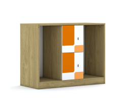 Regał na pojemniki Blox Pastel 110 2PG 2F1