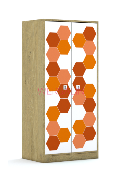 Szafa Blox Hex Red 70 4P 2F4