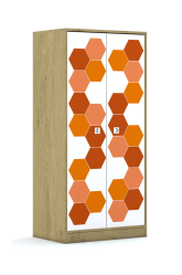 Szafa Blox Hex Red 70 4P 2F4