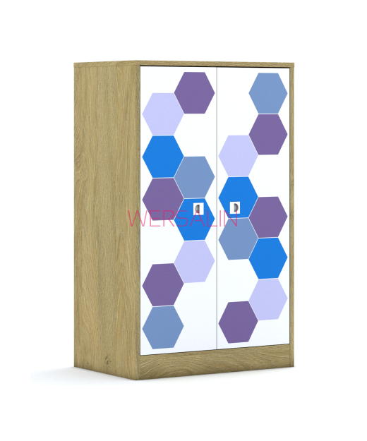 Regał Blox Hex Violet Blue 70 3PP 2F3