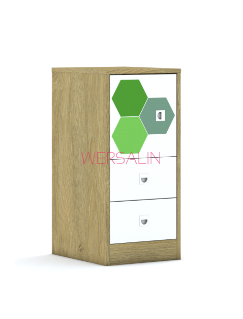 Regał Blox Hex Green 40 2P 1F1 2S