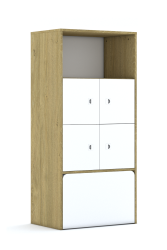 Regał Blox Base 70 4PP 4F1 z skrzynią