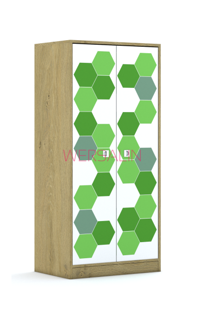 Szafa Blox Hex Green 70 4P 2F4