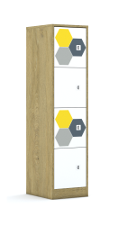 Szafa Blox Hex Yellow Grey 40 4P 4F1