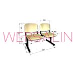 Ławka ISO WOOD - 2 siedziska - 3