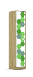 Szafa Blox Hex Green 40 5P 1F5