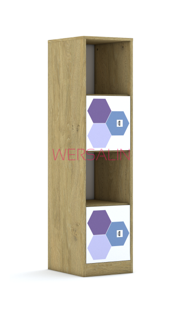 Regał Blox Hex Violet Blue 40 4P 2F1