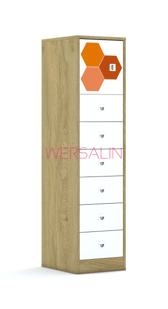 Szafa Blox Hex Red 40 4P 1F1 6S