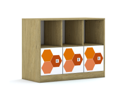 Regał Blox Hex Red 110 2PP 3F1