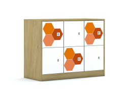 Szafa Blox Hex Red 110 2PP 6F1