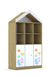 Regał Blox Ocean 110 4PP 3F2 z daszkiem