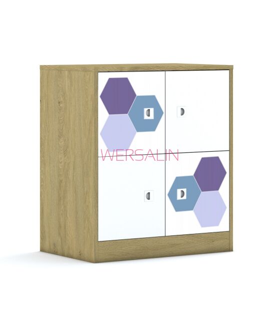 Szafa Blox Hex Violet Blue 70 2PP 4F1