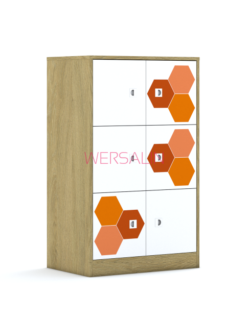 Szafa Blox Hex Red 70 3PP 6F1