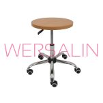 Taboret laboratoryjny siedzisko z płyty laminowanej kółka - 6