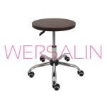 Taboret laboratoryjny siedzisko z płyty laminowanej kółka - 7