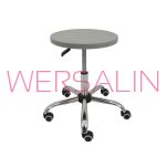 Taboret laboratoryjny siedzisko z płyty laminowanej kółka - 2